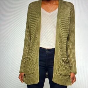 Pinque cardigan.  Yellow.  Sz Lrg